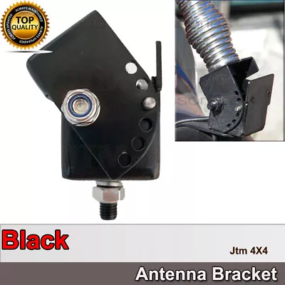 UHF Radio Folding Adjustable Antenna Mount Black Bracket Bull Bar Fold Down • $62.99