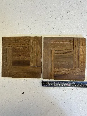 6 1/2  X 6 1/2  Wood Parquet Floor Tiles New Without A Finish Style Unknown • $3.50