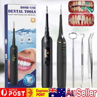 $25.45 • Buy Ultrasonic Tooth Cleaner Set Electric Dental Tartar Plaque Calculus Remover