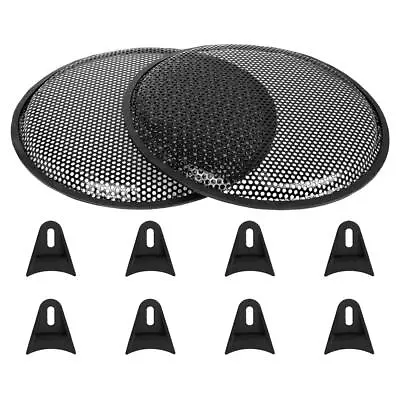 12 Inch Car Audio Speaker Sub Woofer Subwoofer Metal Black Waffle Grill Cover Pr • $28.71