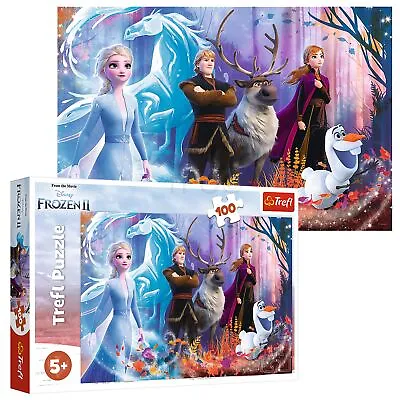 £6.49 • Buy Trefl 100 Piece Kids Large Disney Frozen 2 Magic Of Anna Elsa Jigsaw Puzzle NEW