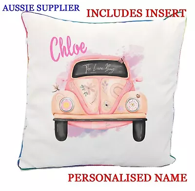 Personalised VW Kombi Campervan Cushion & Insert Birthday Gift Christmas Present • $29.95