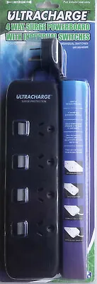 New 4 Way Surge Protector Power Board With Individual Switches - 4 Outlet • $23.95