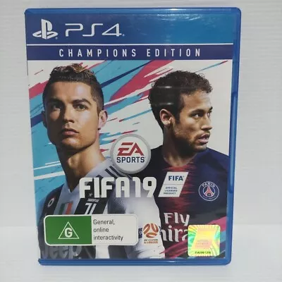 PS4  FIFA 19 Champions Edition 2018 Game Football Soccer EA Official Product  • $21.50