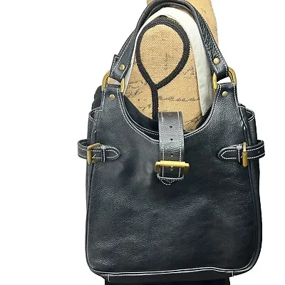 Country Road Black Genuine Leather Bag Shoulder / Tote Bag • $70