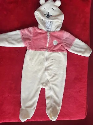 Baby Girls  Or Boys Disney Winnie The Pooh Sleepsuit Size 3-6 Brand Primark. • £2.99