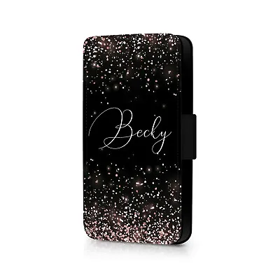 £4.99 • Buy Personalised Glitter Design Phone Flip Case For Samsung