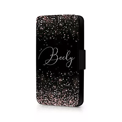 £4.99 • Buy Personalised Glitter Design Phone Flip Case For Samsung
