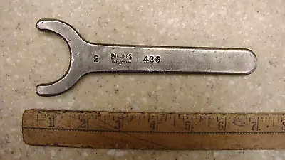 Old Used ToolsBillings 426 Pin Spanner1-7/8 Spread1/4  Pins6-1/2  LongVGC • $8.29