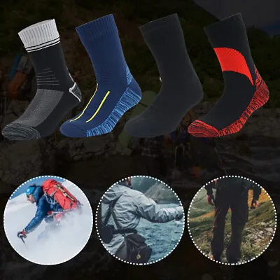 UK Outdoor Waterproof Socks Men Women Sports Breathable Hiking Camping Size37-50 • £12.08
