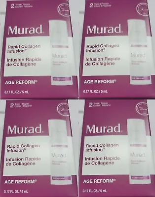 4 X Murad Age Reform Rapid Collagen Infusion TRAVEL 0.17oz/5ml In Box  • $13.99