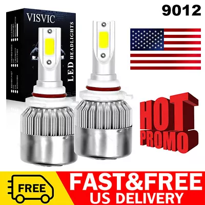 9012 LED Headlight Bulb High Low Beam 6000K White C6 For Chevy Impala 2014-2015 • $12.84