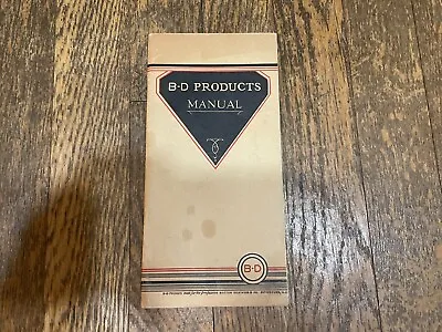 Becton Dickinson Products Manual Catalog 1931 Vintage Thermometers Medical Items • $49.99