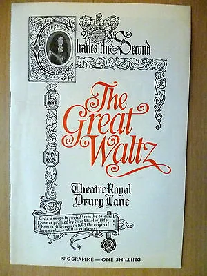 £4.99 • Buy 1969 Theatre Royal Drury Lane Programme: THE GREAT WALTZ By Jerome Chodorov