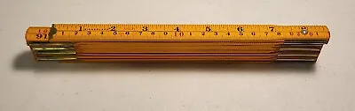 Kikkerland Vintage 79 /2 Meter Both Sides Folding Wooden Ruler • £10.81