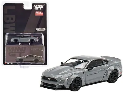 MINI GT #470 Ford Mustang GT Gray LB-Works Metal Die-cast Car Model Toy 1/64 • $10.88