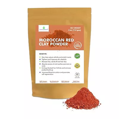 Moroccan Red Clay Powder | Vegan - Fine Texture | Healing Clay...  • $20.99