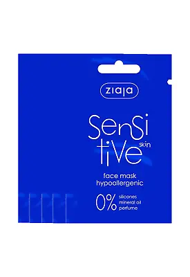 5x Ziaja Sensitive Skin Face Mask 7Ml OFFICIAL UK • £8.34