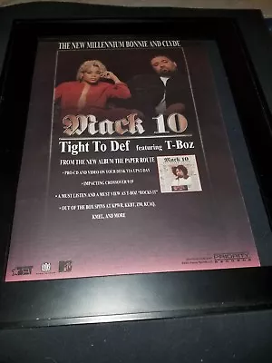 Mack 10 T-Boz Tight To Def Rare Original Radio Promo Poster Ad Framed! • $60.45