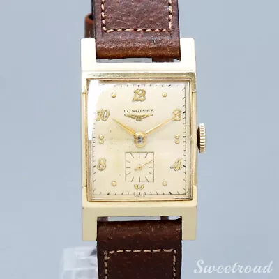 Longines 10KGF Cal.6312 Vintage 1950s Manual Hand Wind Authentic Mens Watch Work • £1548.66