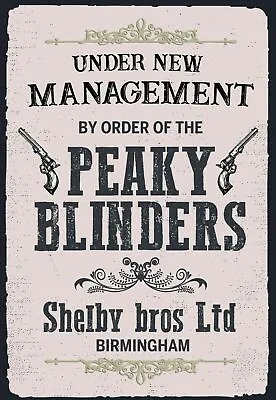 £4.99 • Buy Peaky Blinders Under New Metal Tin Sign Pub/ Bar / Man Cave / Garage / Shed Gift