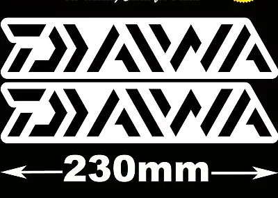 Daiwa Stickers X2 Lure Rod Reel Suit Fishing Boat Trailer Bar Fridge Caravan • $5.99