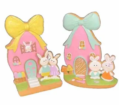 Martha Stewart 10” Easter Gingerbread Cookie House Bunny Egg Per1 • £17.35