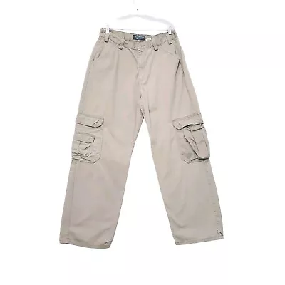 Vintage Y2K Levis Silvertab Cargo Pants Khaki Skate Baggy Streetwear MEN'S 36x32 • $38.95