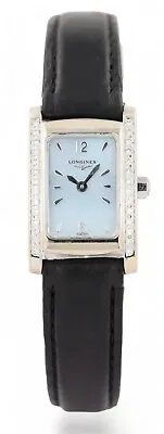 LONGINES DolceVita 18ct Solid White Gold Diamonds Tiffany Blue  L5.158.7 - £4650 • £1500