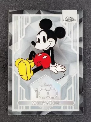 2023 Topps Chrome Disney 100 MICKEY MOUSE Steamboat Willie Chrome Refractor #1 • $1.99