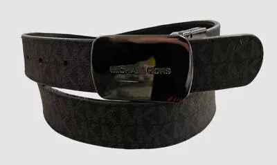 $68 Michael Kors Men's Black Reversible Logo Buckle Belt Size 38 • $21.98