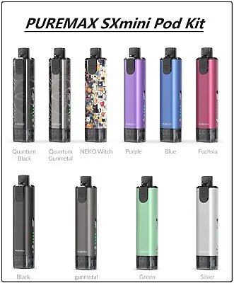 PUREMAX SXmini / SX Mini Pod Kit  - 1050mAh  - 2ml Pod - 20w - Brand New Device! • £27.89