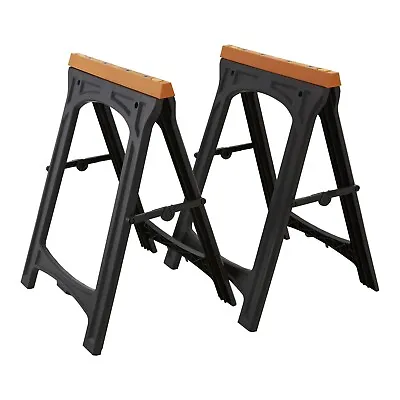 2 PACK Craftright Folding Sawhorse Saw Horse Work Bench Collapsible Lightweight  • $119