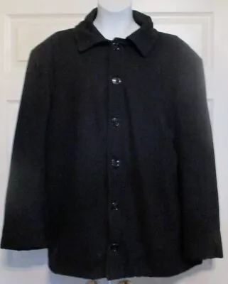 Amish/Mennonite Men's Wool Black Coat Handmade 40'' Chest Plain Clothing Quilted • $92.99