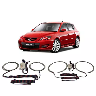 Bright Red Angel Eye Headlight Halo Kit For Mazda 3 04-09 • $122.85