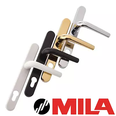 Mila Hero 212mm Screws Sprung Door Handle Inline Lever Pad Offset UPVC Patio • £16.49