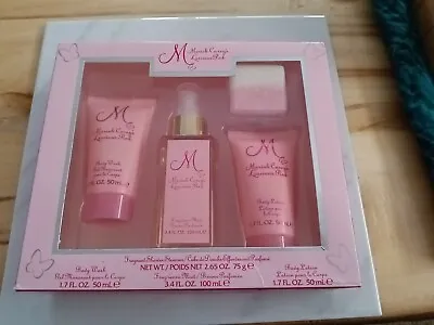 Luscious Pink Mariah Carey 4pc Set Body Mist Body Wash Lotion Shower Steamer  • $18