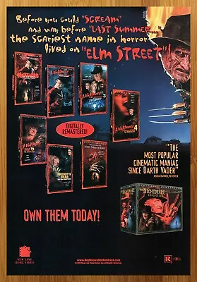 1999 A Nightmare On Elm Street DVD Collection Print Ad/Poster Horror Box Set Art • £14.45