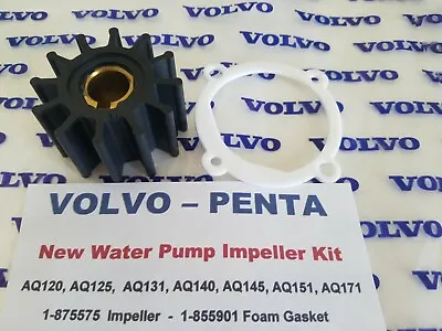 Volvo Penta Water Pump Impeller Kit - AQ120AQ125 AQ131AQ140AQ145AQ151AQ171 • $24.95