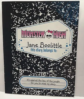 MONSTER HIGH ~ Jane Boolittle Diary Journal Paper Booklet • $4.99