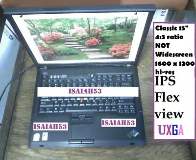 Lenovo T601F ✅FRANKENPAD✅ INTEL GPU NEW LCD 15  UXGA IPS Flexview Laptop T60/61 • $599.95