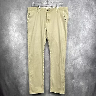 Vans Jeans Mens 38 Tan Denim Classiccore Skateboard Casual Y2K Skatelife Retro • $16.59