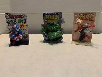 Lot Of All 3 Lootcrate Marvel 3 D Bookends  • $35.67