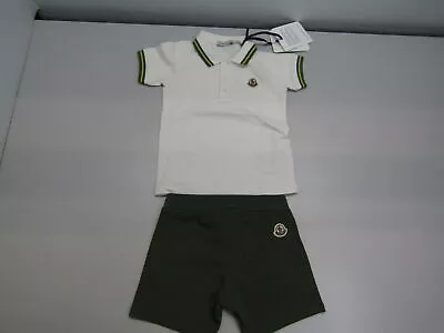 Moncler Kids US 2 Polo And Shorts Set Green • $99.99