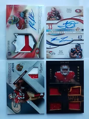 San Francisco 49ers 4 Card NFL Football Autograph & Jersey Card Lot  Super Bowl  • $19.99