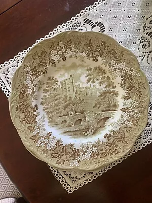 J&G Meakin - Dinner Plate 10  - Romantic England Derbyshire Haddon Hall - Green • $10