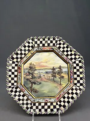 MacKenzie-Childs MACLACHLAN 11 3/4  Octagonal Dinner Plate 1st Ed 1990: MINT • $225