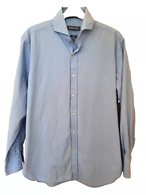 Michael Bastian Mens Cotton Spread Collar Trim Fit Shirt 15.5-32/33 M Medium • $28