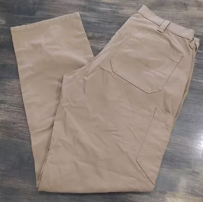 Men's Ariat Rebar M4 Field Khaki Tough Double Front Canvas Pants Size 32 X 32 • $18