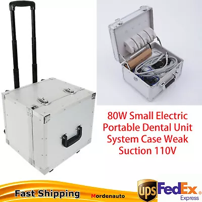 Portable Dental Mobile Delivery Unit Rolling Box Suction • $210